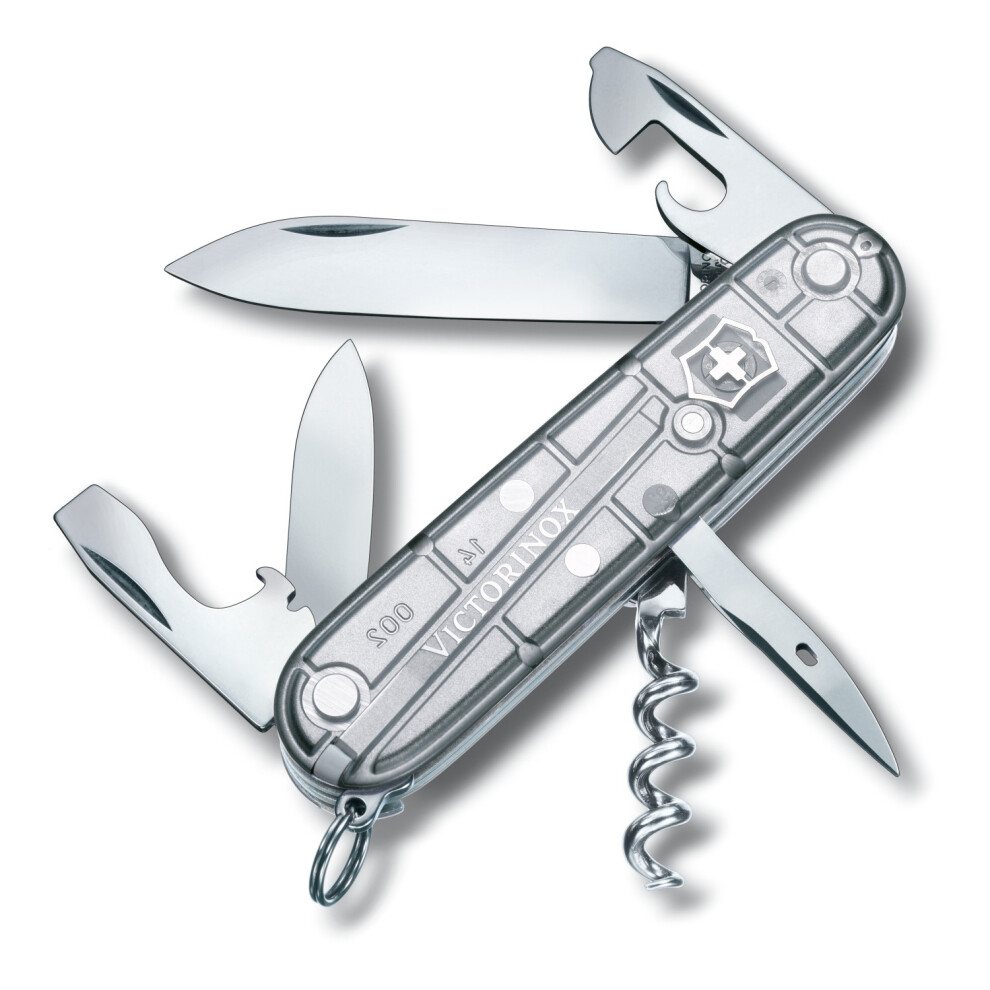 (Silver) Genuine Victorinox Spartan - 12 Feature Swiss Army Knife