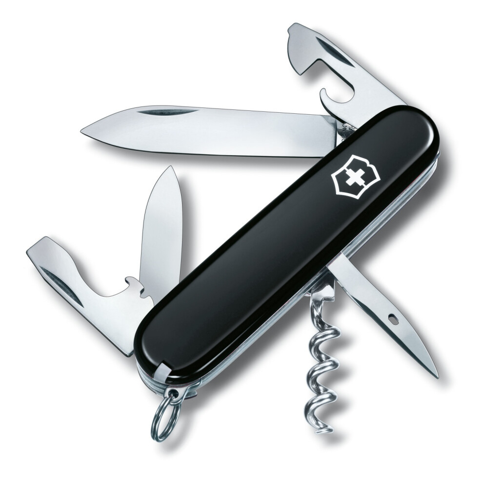 (Black) Genuine Victorinox Spartan - 12 Feature Swiss Army Knife