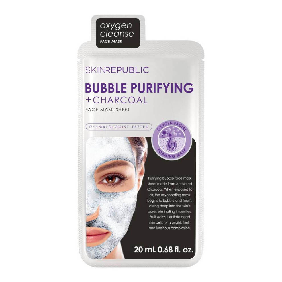 Skin-Republic Skin Republic Bubble Purifying + Charcoal Face Mask 20Ml