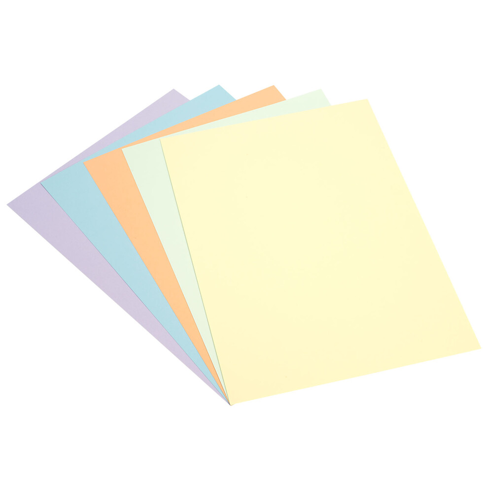 A3 Assorted Pastel Coloured Card 220gsm Pack of 30