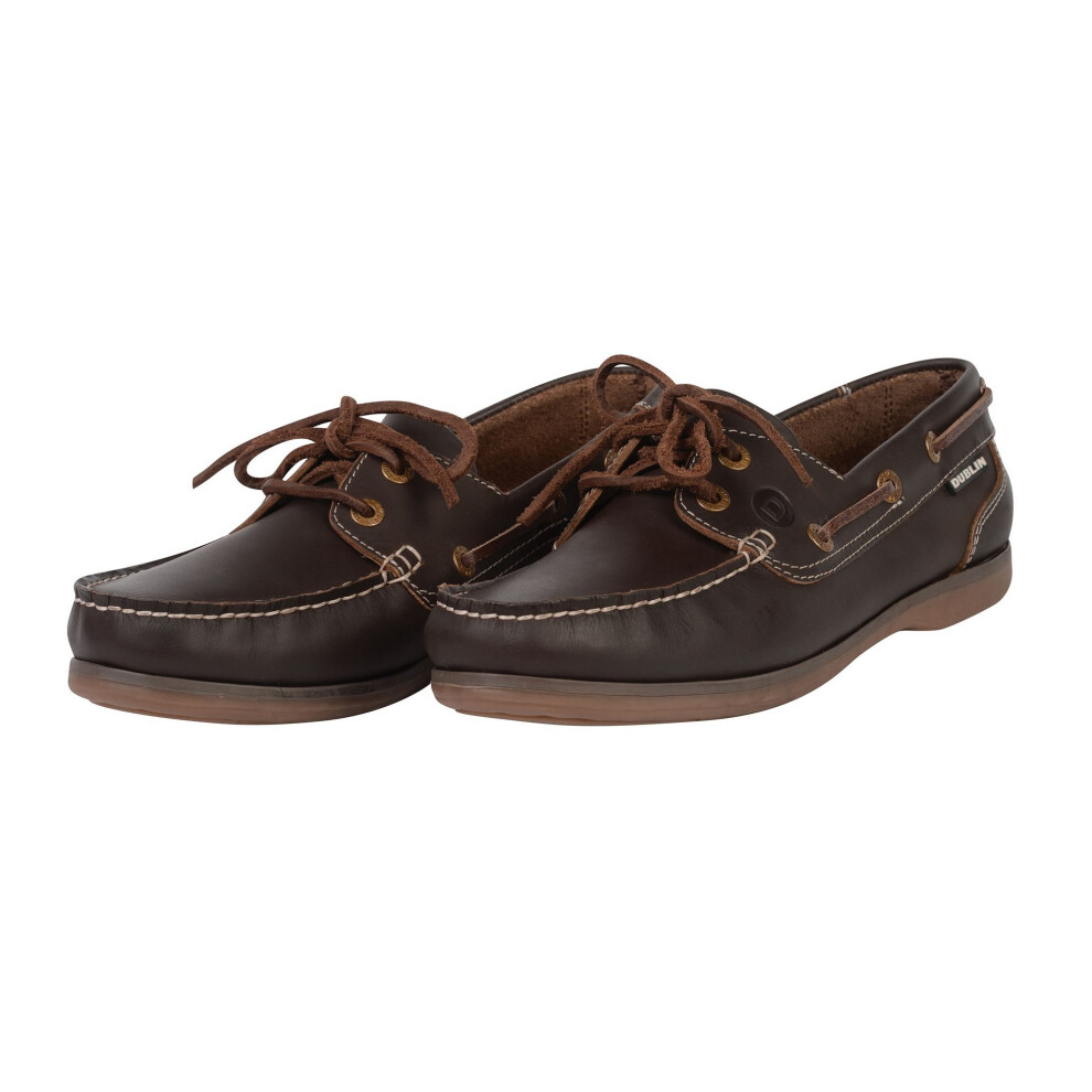 (7 UK, Brown) Dublin Womens/Ladies Wychwood Arena Leather Boat Shoes