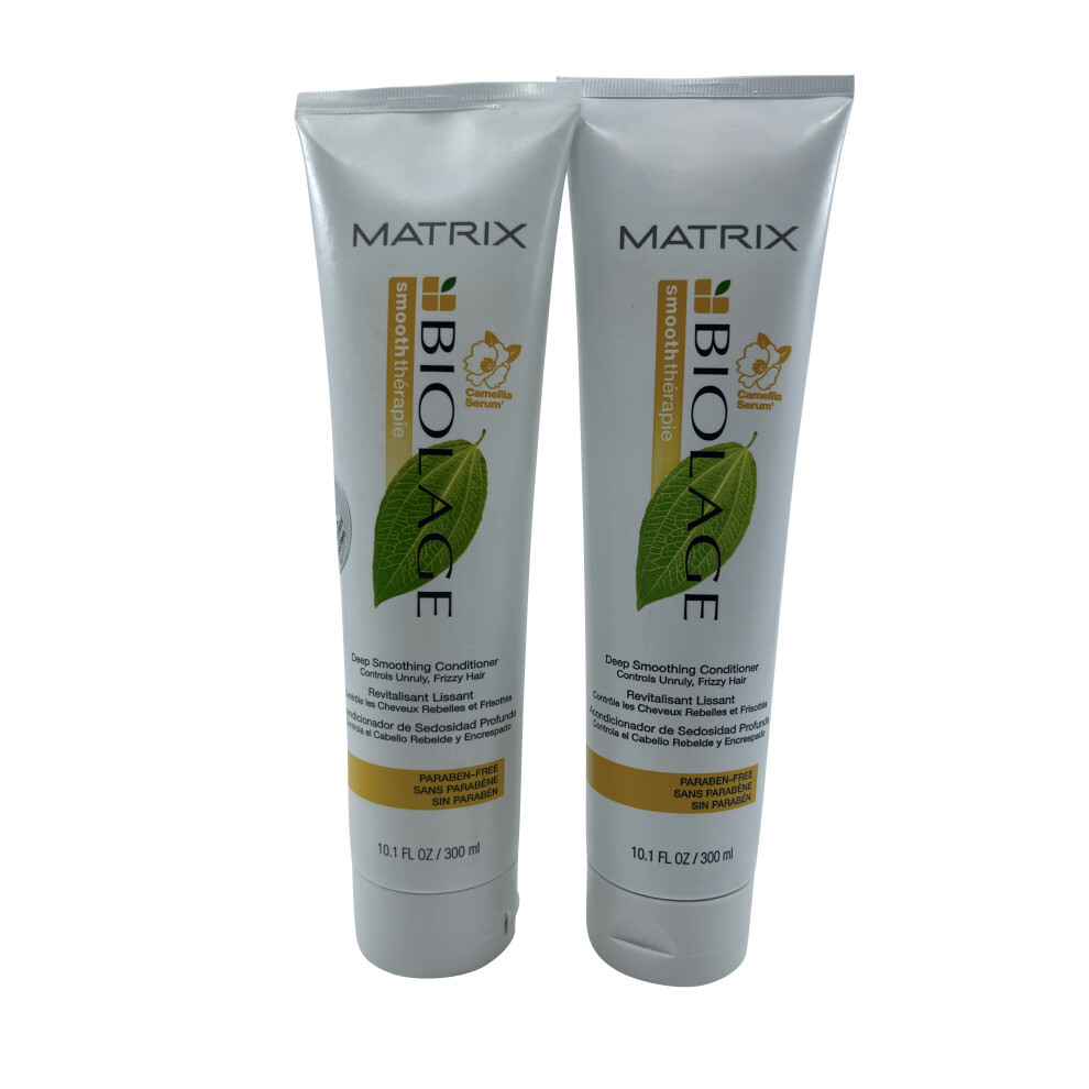 Matrix Biolage Deep Smoothing Conditioner Unruly & Frizzy Hair 10.1 OZ Set of 2