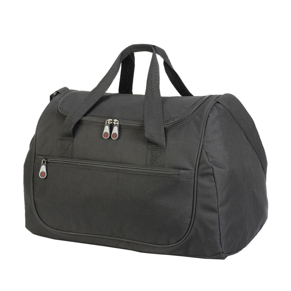 (One Size, Black/Black) Shugon Rhodes Sports Holdall Duffle Bag (36 Litres)