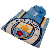 Manchester City FC Childrens/Kids Crest Hooded Towel