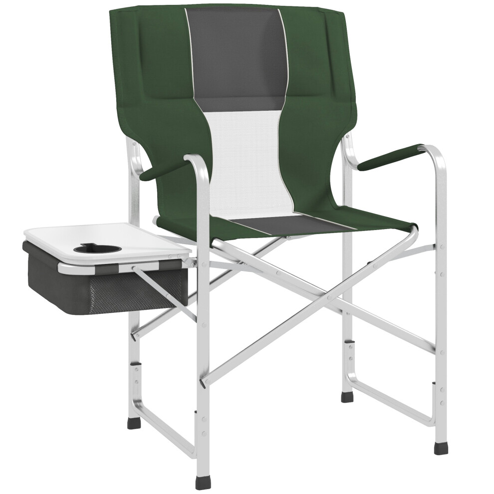 Aluminium Directors Chair Folding Camping Chair For Adult With Side Table