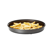 Easylife Microwave Chip Pan, 25cm Non-Stick Microwave Dish for Oven Chips, Omelettes, Bacon and Pizza, Microwave Cookware, Dishwasher Safe