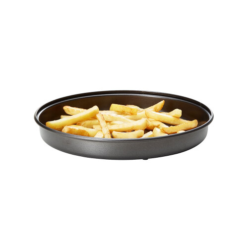 Easylife Microwave Chip Pan, 25cm Non-Stick Microwave Dish for Oven Chips, Omelettes, Bacon and Pizza, Microwave Cookware, Dishwasher Safe