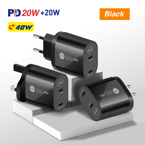 Pd40w Fast Charger Typec Pd Dual Port Charging For Apple Series Useuuk Port
