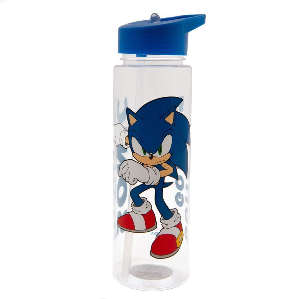 New Sonic The Hedgehog Plastic Drinks Bottle Tm-03281