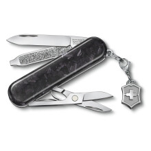 Taskulamppu - VICTORINOX - Classic SD Brilliant Hiilikuitu - Valkoinen