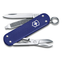 Sveitsiläinen veitsi - Victorinox - Classic Alox - 5 toimintoa - Anodisoitu alumiini - Sininen
