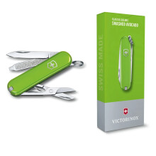 Sveitsin armeijan veitsi - VICTORINOX - Classic SD Smashed Avocado - 58 mm - 7 toimintoa - Ruostumaton teräs
