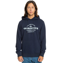 (S, Navy Blazer) Quiksilver Mens Tradesmith Hooded Sweatshirt Pullover Hoody Hoodie