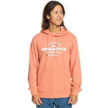 (M, Canyon Clay) Quiksilver Mens Tradesmith Hooded Sweatshirt Pullover Hoody Hoodie