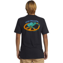 (S, Black) Quiksilver Mens Stay Peacefull Short Sleeve Crew Neck Cotton T-Shirt Top Tee