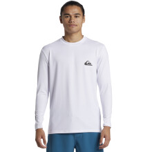 (M, White) Quiksilver Mens Everyday Surf Long Sleeve Crew Neck UV Protect T-Shirt Top Tee