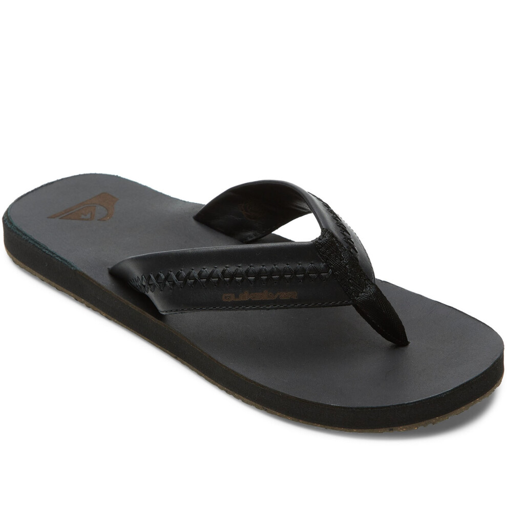 (13, Brown) Quiksilver Mens Carver Natural Summer Beach Pool Sandals Flip Flops