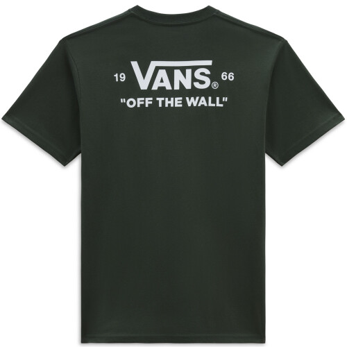 Vans (S, Forest) Vans Mens Essentials Short Sleeve Crew Neck Cotton T-Shirt Top Tee