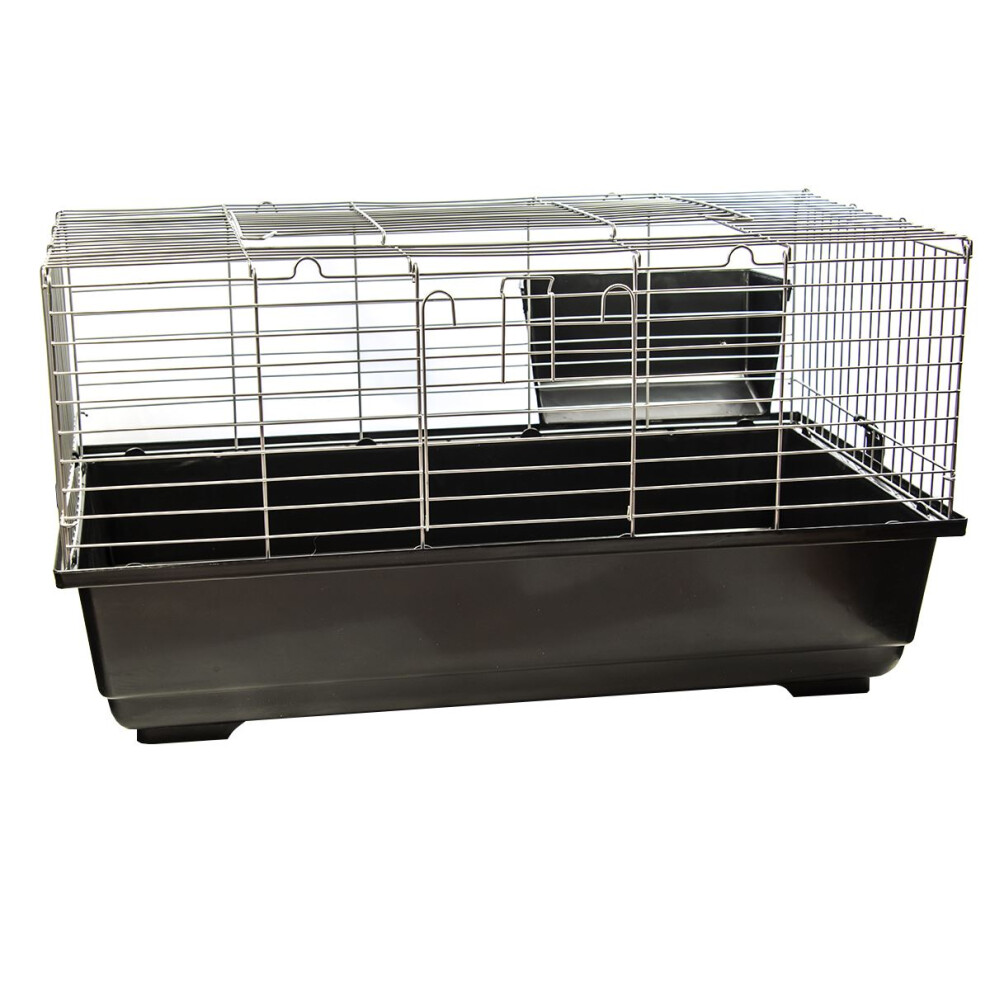 KCT Dark Grey Single Level Indoor Pet Animal Run Cage - 80cm