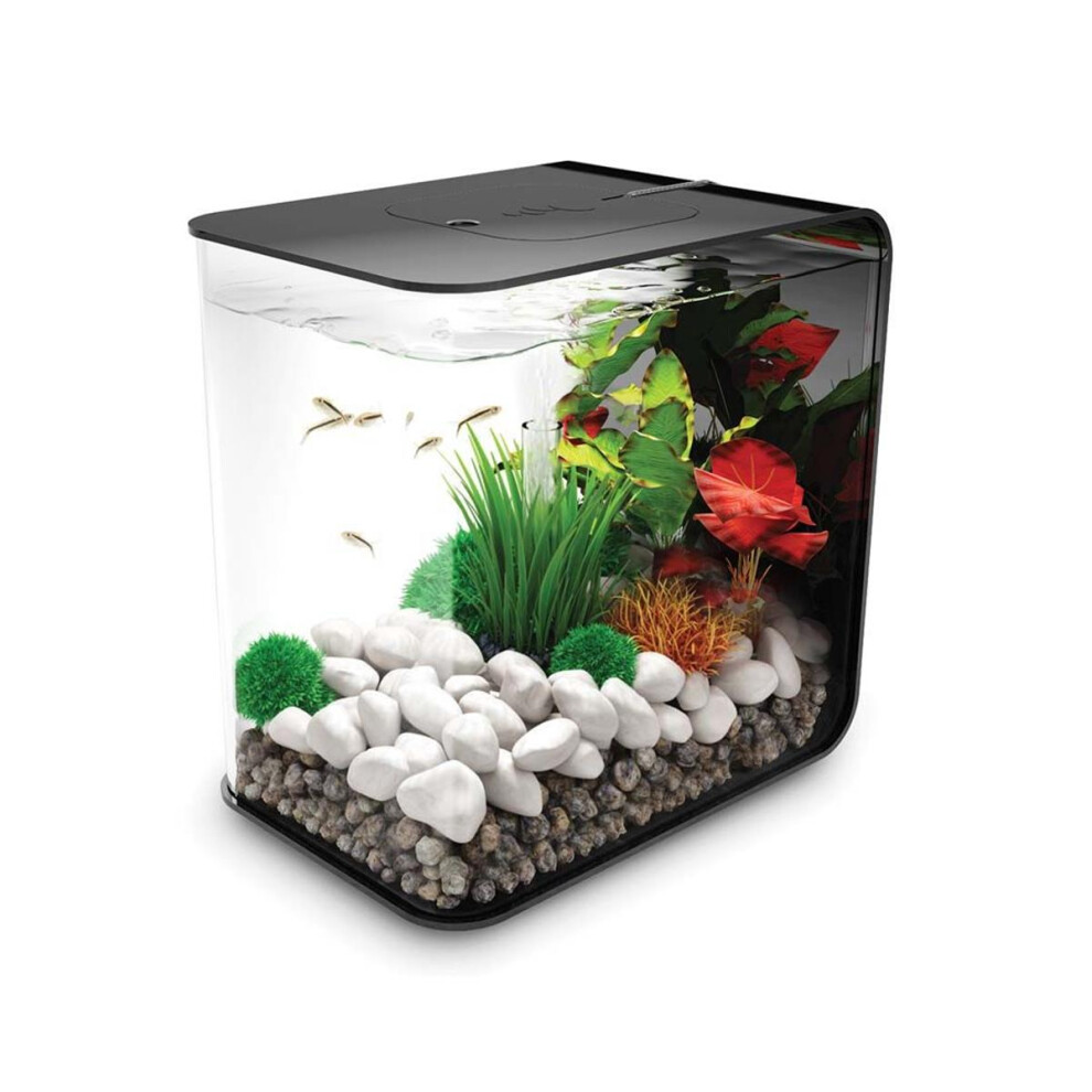 Biorb Flow 15L Aquarium, With Mcr Led Lighting And Heater Pack Black
