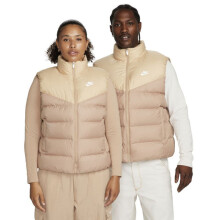 (HEMP/SESAME/WHITE, M) Nike Women's Sportswear Therma-FIT Windrunner Down Vest