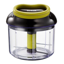 Tefal K1320404 Manual Food Chopper and Mixer with Stainless Steel Blades for Vegetables, Onions, Herbs and Nuts, 5 Second Chopper, Green