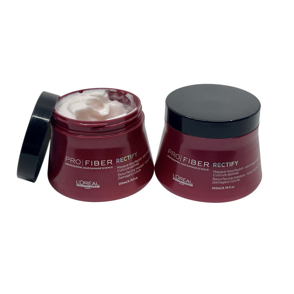 L'Oreal Professional Pro Fiber Rectify Resurfacing Mask 6.76 OZ Set of 2