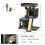 PawHut PawHut Cat Tree 83cm Indoor Cat Scratching Post Kitten Tower, Black 2