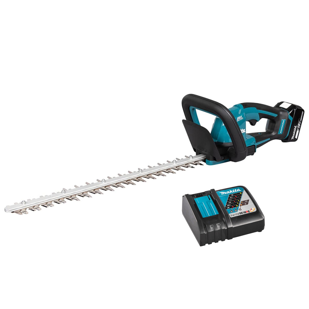 Makita Duh506rt 18V Li-Ion Lxt Brushless 50Cm Hedge Trimmer Complete With 1 X 5.0 Ah Battery And Dc18rc Charger