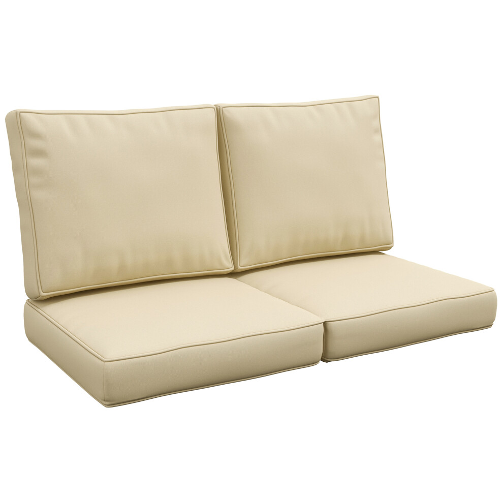 Set Of 3 Replacement Back And Seat Cushions For Outdoor