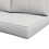 Outsunny Outsunny 2 Seater Outdoor Seat Cushion with Back, for Garden, Light Grey 8