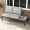 Outsunny Outsunny 2 Seater Outdoor Seat Cushion with Back, for Garden, Light Grey 7
