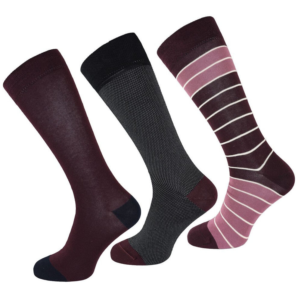 Ted Baker Dudes 3-Pack Crew Logo Detail Mens Assorted Socks 273199 ASSORTED (UK )