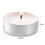 GEEZY GEEZY Tealight Candles 50 Pack Unscented White Small Candle Multipack 4 Hour Burn Time 6