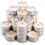 GEEZY GEEZY Tealight Candles 50 Pack Unscented White Small Candle Multipack 4 Hour Burn Time 1