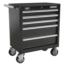 Sealey Ap33459B Rollcab 5 Drawer With Ball Bearing Runners - Black