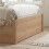 Birlea King Size Rattan Ottoman Bed Frame Birlea Croxley Oak 5FT 150cm Storage Bedstead 4
