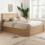 Birlea King Size Rattan Ottoman Bed Frame Birlea Croxley Oak 5FT 150cm Storage Bedstead 2