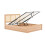 Birlea King Size Rattan Ottoman Bed Frame Birlea Croxley Oak 5FT 150cm Storage Bedstead 8