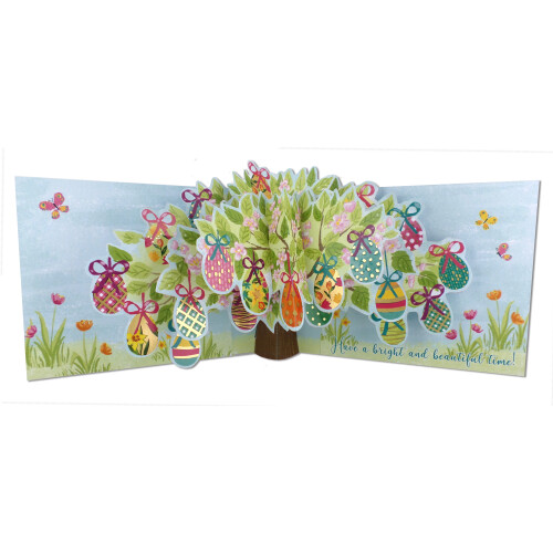 Happy Easter Egg-cellent Easter Tree Pop Up Greeting Card