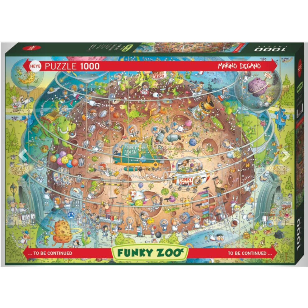 HY30013 - Heye Puzzles - 1000 Pc - Cosmic Habitat, Degano Zoo