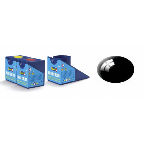 Revell RV36107 - Revell Aqua - 18ml - Aqua Black Gloss
