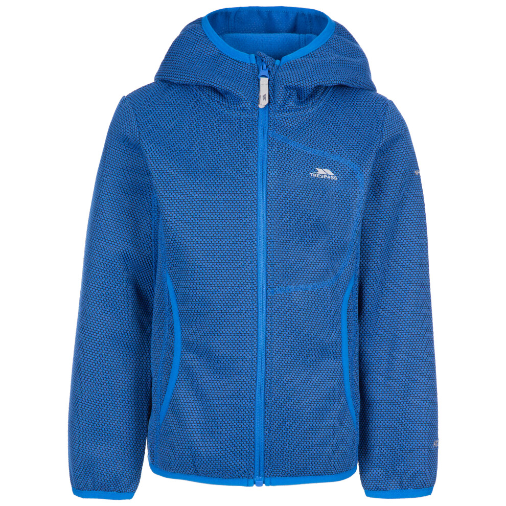 (5-6 Years, Blue) Trespass Kids Fleece Hoodie Full Zip Shove