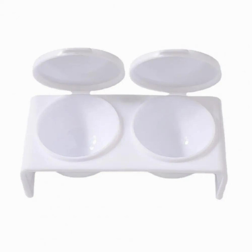 2Pcs Great Liquid Powder Cups Wide Application Practical Nail Dappen Dishes for Nail Salon Nail Dual Cups