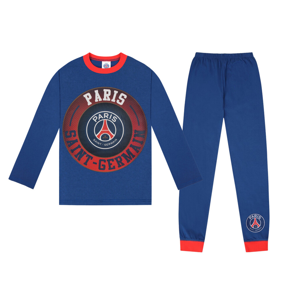 (Blue Crest, 5-6 Years) PSG Official Football Gift Boys Sublimation Long Pyjamas