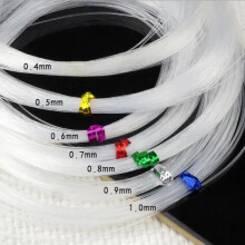 0.4~1mm PE Crystal Non-Stretch Fish Line Beading Wire Nylon Rope Cord Thread String For DIY Bracelet Jewelry Making