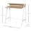 Homcom HOMCOM 2-Tier Storage Computer Workstation with Shelf, Metal Frame White 2