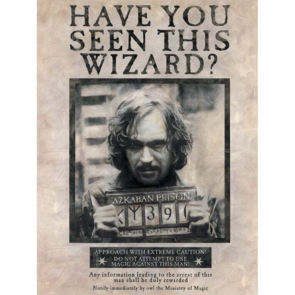Harry Potter Wanted Poster Sirius Black Canvas Print