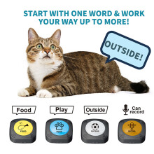 Interactive Recordable Command Pet Buttons Cat And Dog Interactive Toy Trainer