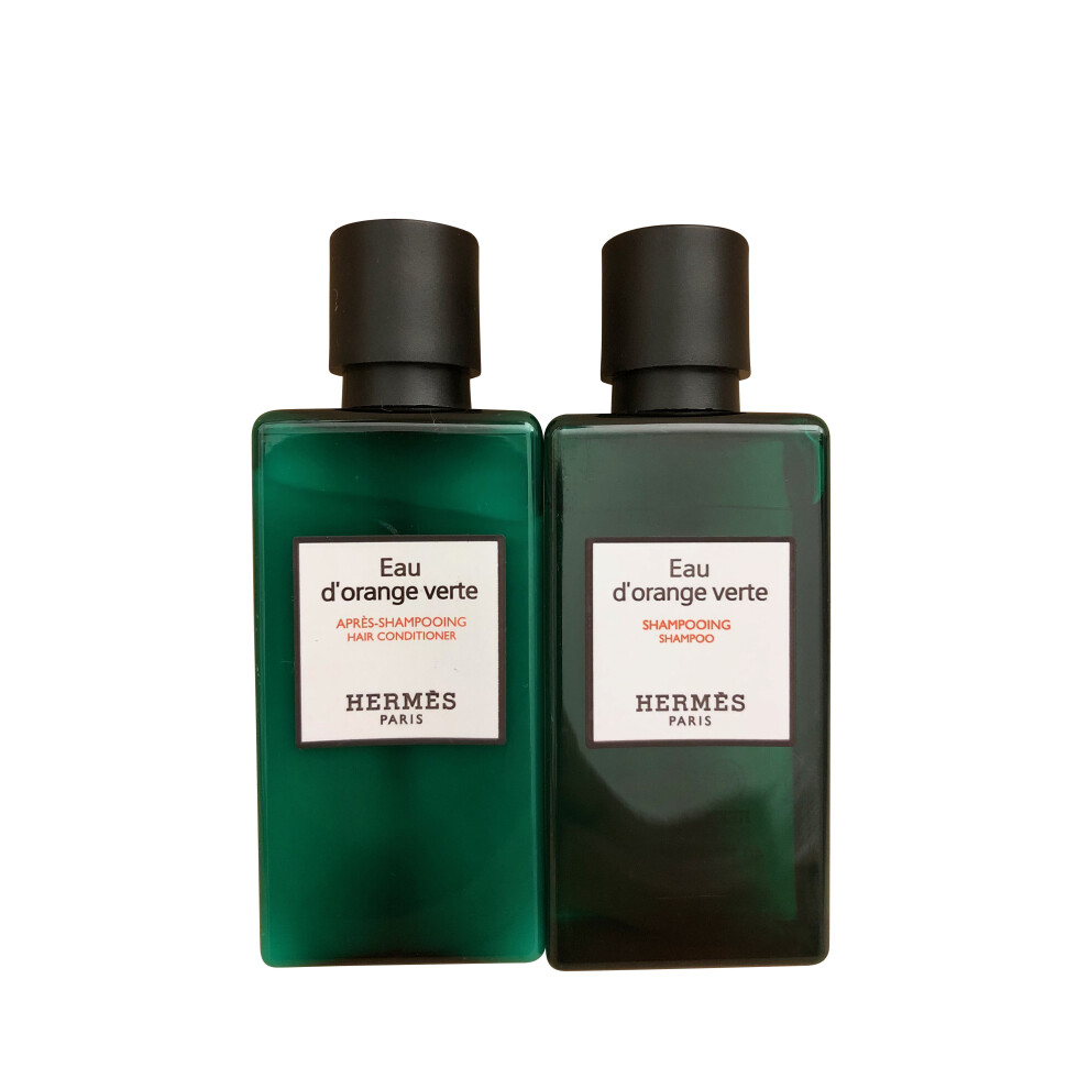 Hermes Eau d'orange Verte Shampoo 1.35 OZ & Conditioner Travel Set 1.35 OZ